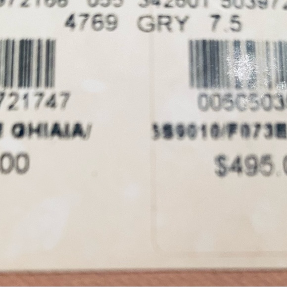 Silver perforated leather Mui Mui size 7.5 - Picture 4 of 4